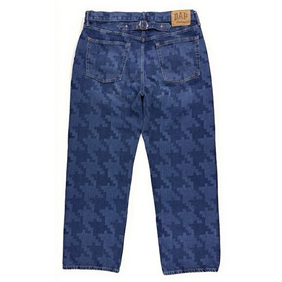 Gap x Dap Cotton 90s Loose Jeans Size 36x32 Harlem Dapper Dan Limited Edition - Picture 2 of 12